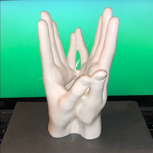 N Funk Other - N Funk 1970s vintage ceramic hands vase